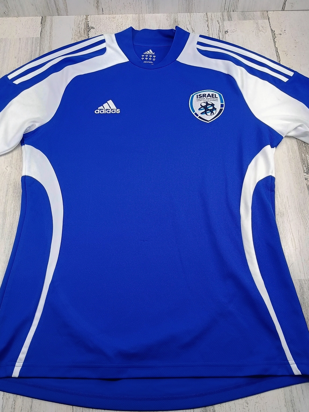 Adidas Israel Blue White Football Soccer Jersey